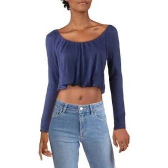 Free People Bondi Long Sleeve Blouson Thermal Top - Picture 1 of 9